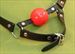 RED BALL GAG with CHIN STRAP - WOW  ~  $15.99